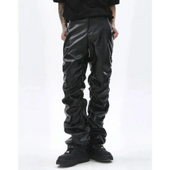 Y2k leather pants for men - Y2k Empire