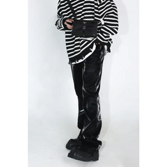 Y2k leather pants - vintage style statement - Y2k Empire