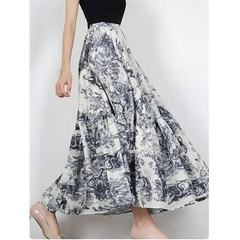 Y2k long printed maxi skirt - Y2k Empire