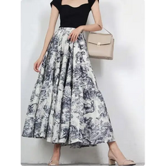 Y2k long printed maxi skirt - Y2k Empire