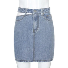 Y2k mini denim skirt - Y2k Empire