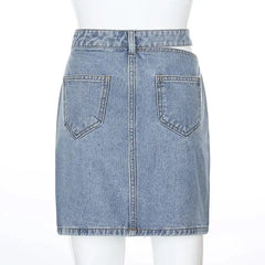 Y2k mini denim skirt - Y2k Empire