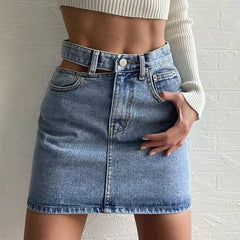 Y2k mini denim skirt - Y2k Empire