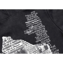 Y2k newspaper print hoodie - Y2k Empire