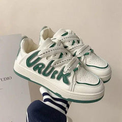 Y2k oversized lace-up sneakers - Y2k Empire