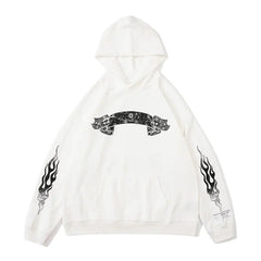 Y2k oversized print hoodie - Y2k Empire