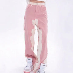 Y2k pink baggy pants - Y2k Empire