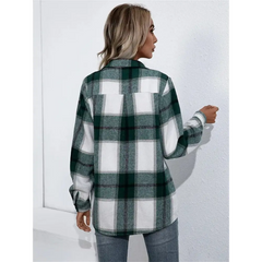 Y2k plaid long sleeve shirt - Y2k Empire