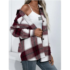 Y2k plaid long sleeve shirt - Y2k Empire