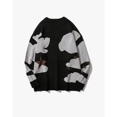 Y2k printed knit sweater - Y2k Empire