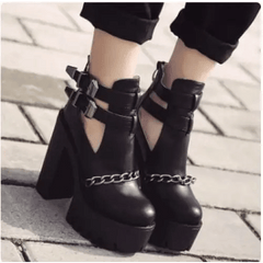 Y2k punk ankle boots - Y2k Empire