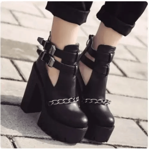 Y2k punk ankle boots - Y2k Empire