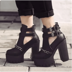 Y2k punk ankle boots - Y2k Empire