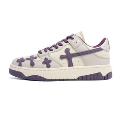 Y2k purple cross sneakers - Y2k Empire