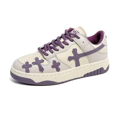 Y2k purple cross sneakers - Y2k Empire