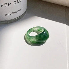 Y2k resin ring for vintage chic - Y2k Empire