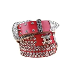 Y2k rhinestone skull belt - Y2k Empire