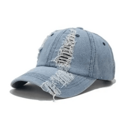 Y2k ripped denim cap - Y2k Empire