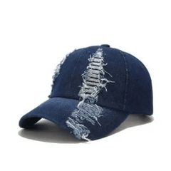 Y2k ripped denim cap - Y2k Empire