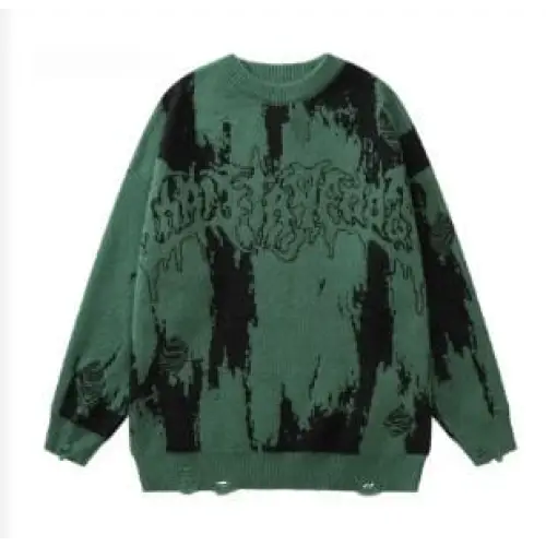 Y2k ripped vintage knit sweater - Y2k Empire