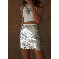 Y2k sequin mini skirt - Y2k Empire