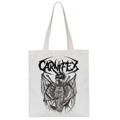 Y2k skeleton print tote bag - Y2k Empire