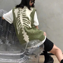 Y2k skeleton sweater - Y2k Empire