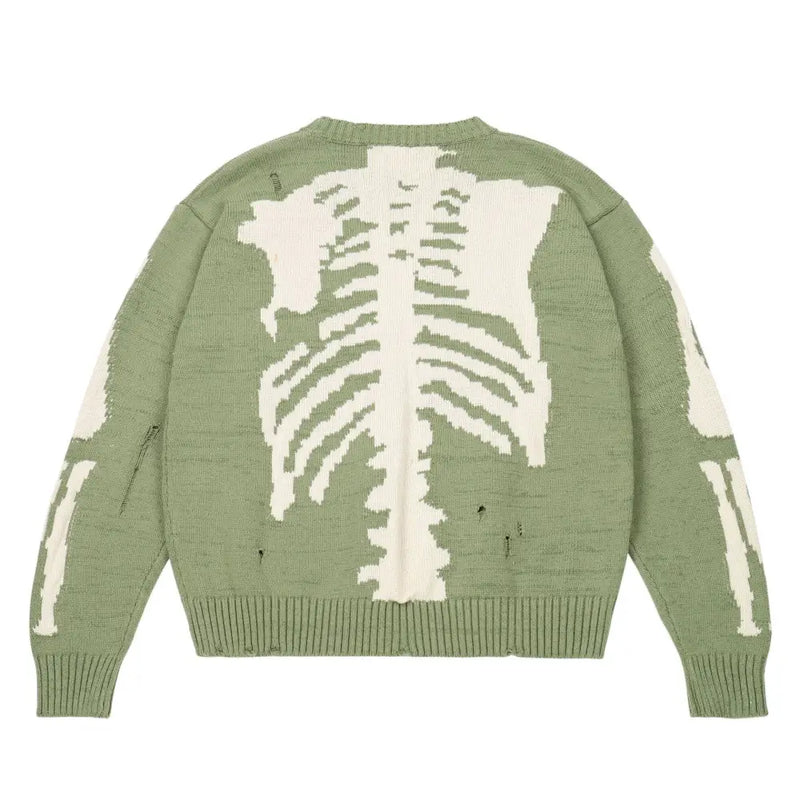 Y2k skeleton sweater - Y2k Empire