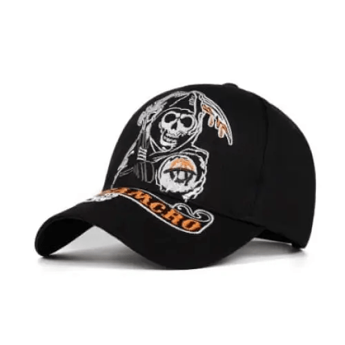 Y2k skull embroidery cap - Y2k Empire