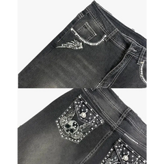 Y2k sparkle streetwear jeans for women - Y2k Empire