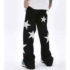 Y2k star baggy jeans - Y2k Empire