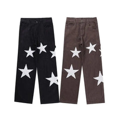 Y2k star baggy jeans - Y2k Empire