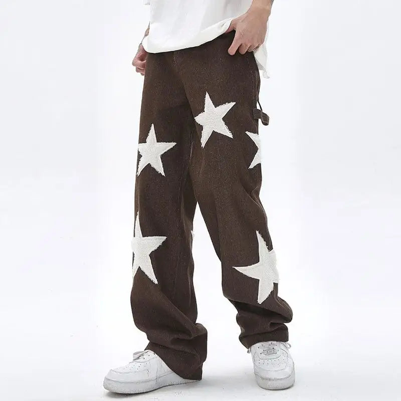 Y2k star baggy jeans - Y2k Empire