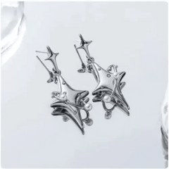 Y2k star drop earrings - Y2k Empire