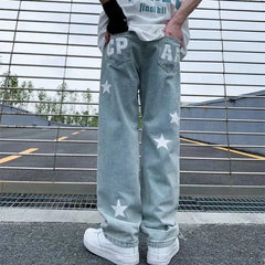 Y2k star jeans for men - Y2k Empire