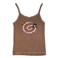 Y2k star print tank top - Y2k Empire