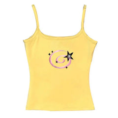 Y2k star print tank top - Y2k Empire