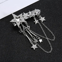 Y2k stars rhinestone hair clip - Y2k Empire