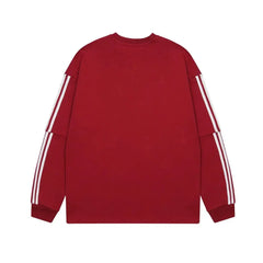 Y2k streetwear banded sleeves sweatshirt - Y2k Empire