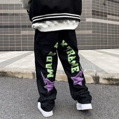 Y2k streetwear black jeans - Y2k Empire