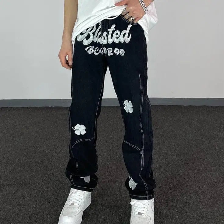 Y2k streetwear jeans for men - Y2k Empire