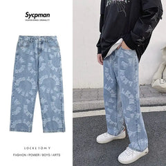 Y2k twist blue jeans streetwear - Y2k Empire