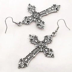 Y2k vintage cross dangle earrings - Y2k Empire