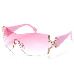 Y2k vintage frameless sunglasses for women - Y2k Empire