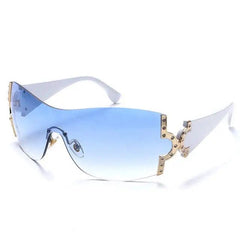 Y2k vintage frameless sunglasses for women - Y2k Empire