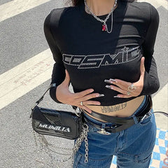 Y2k vintage punk crop top - Y2k Empire