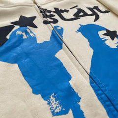 Y2k vintage star hoodie - Y2k Empire