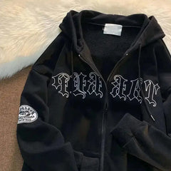 Y2k vintage zip-up hoodie - Y2k Empire