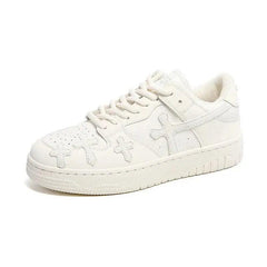 Y2k white cross sneakers - Y2k Empire