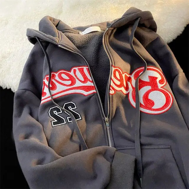 Y2k zip hoodie: modern vintage style - Y2k Empire